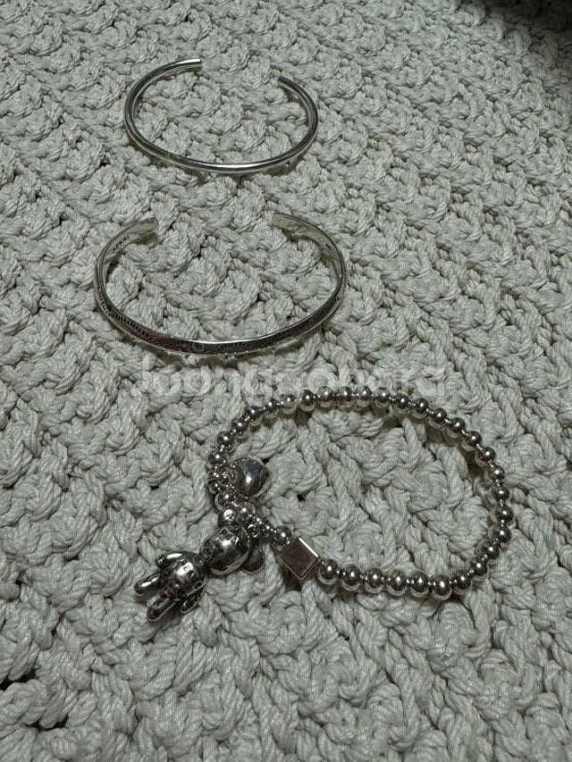 실버 은 925 목걸이 반지 팔찌 귀걸이 소장품 눈물로 처분--9