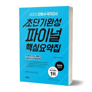 홍지문 파이널 핵심요약집 2025 삽니다
