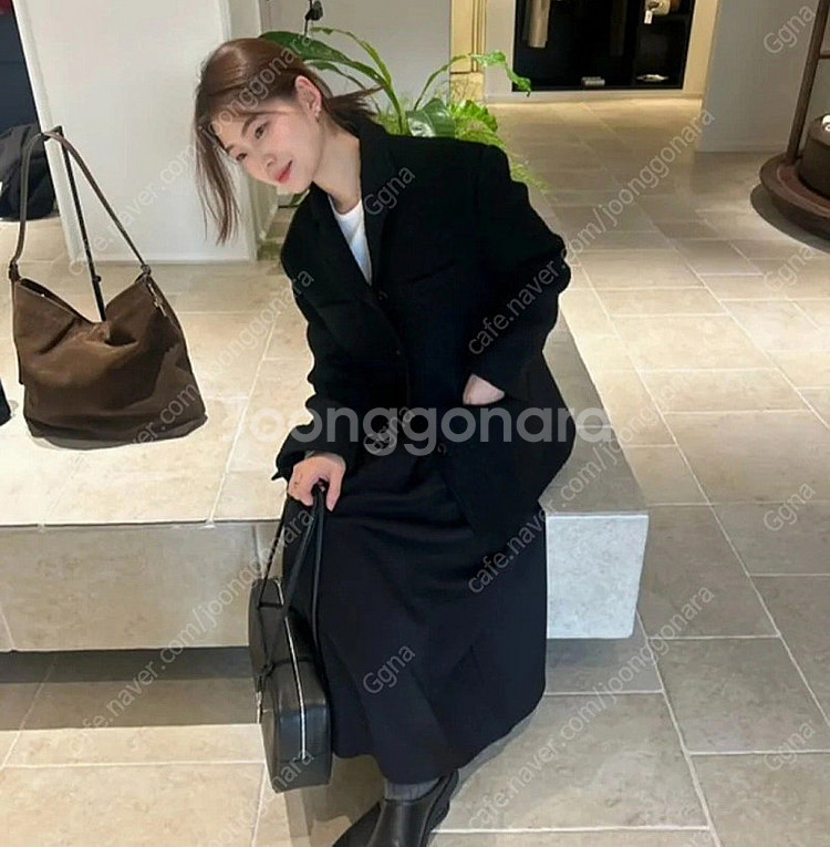 유라고 (urago) 울 트위드자켓 (블랙 / S)--2