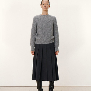 [포터리 POTTERY] 울 플리츠 스커트/ W Wool Pleated Skirt