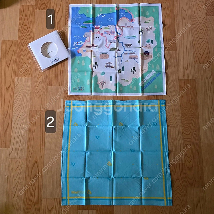 이니스프리 살레와 템플스테이 국내여행 손수건(새제품)--1