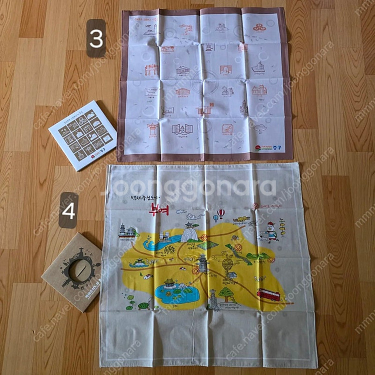 이니스프리 살레와 템플스테이 국내여행 손수건(새제품)--2