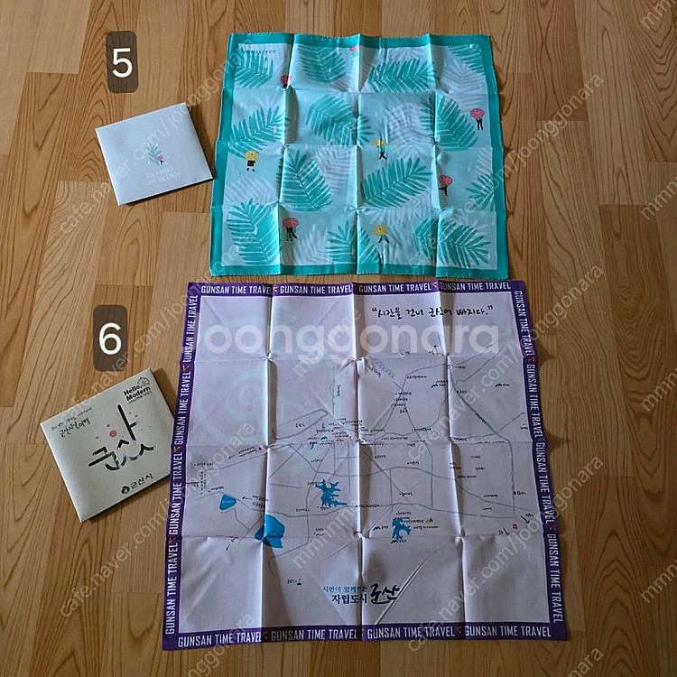 이니스프리 살레와 템플스테이 국내여행 손수건(새제품)--3