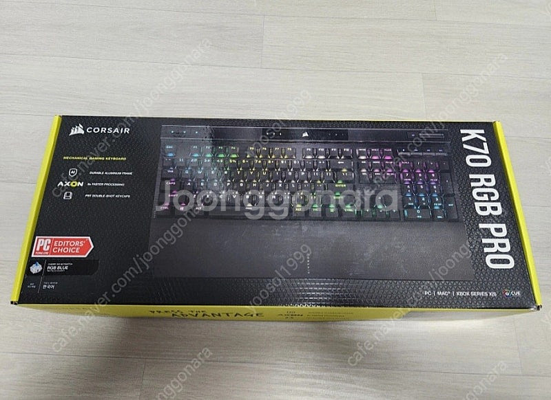 [단순개봉 미사용]커세어 K70 RGB PRO 청축 게...--0