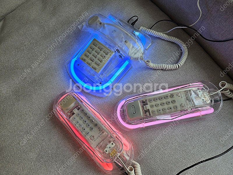 CICENA 빈티지 네온 투명 전화기 80 ~ 90 년...--7