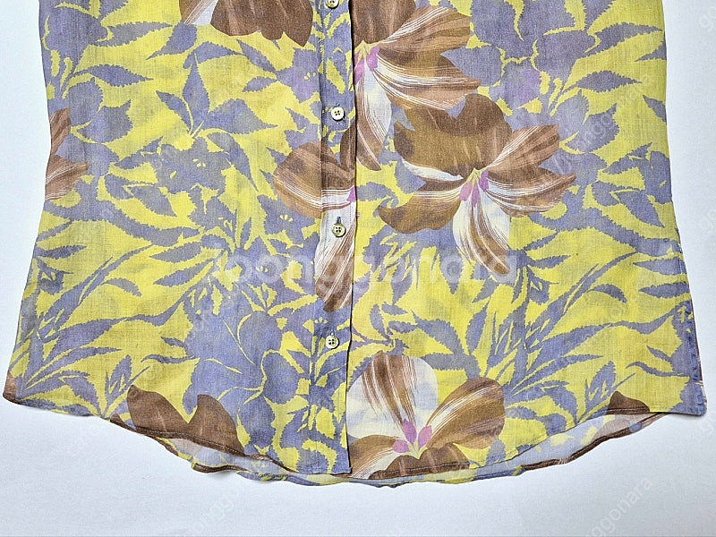 (정품) ETRO 에뜨로 여성 린넨 블라우스 (46)--4