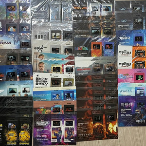 cgv필름마크 일괄 스파이더맨 탑건 아바타 스즈메 캐롤