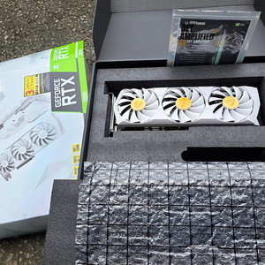 [풀박스] ZOTAC GAMING 지포스 RTX 3080 Trinity OC 10GB White 6개 팝니다.[ 낱개판매 합니다]