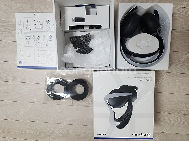 ps5 플스5 펄스 엘리트 헤드셋 팝니다 교체패드포함--0