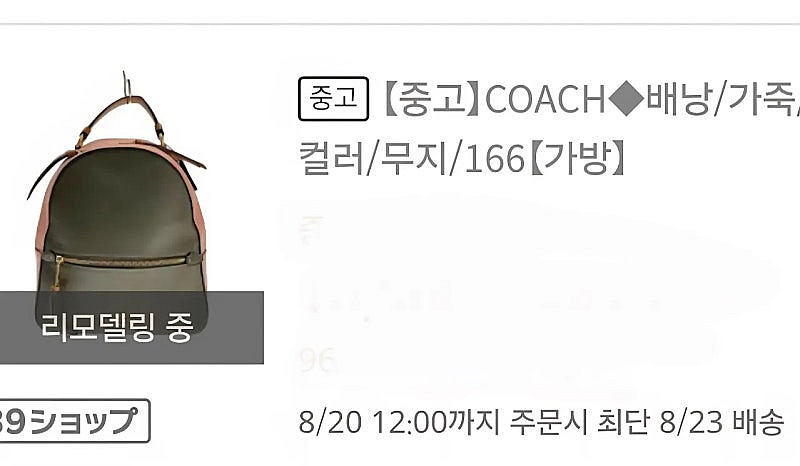 코치 COACH 여성 백팩/ 펜디 지퍼 숄더백--2