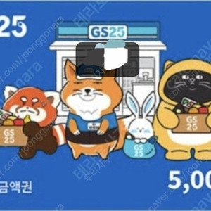 gs25 금액권 5000원권 팝니다 4300원