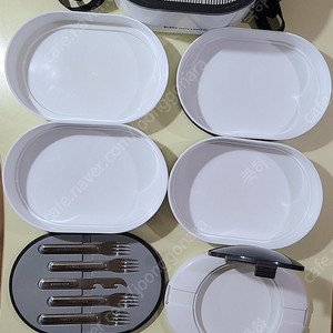 5단 대형 야외용 피크닉 도시락통 찬합 쿨러 세트