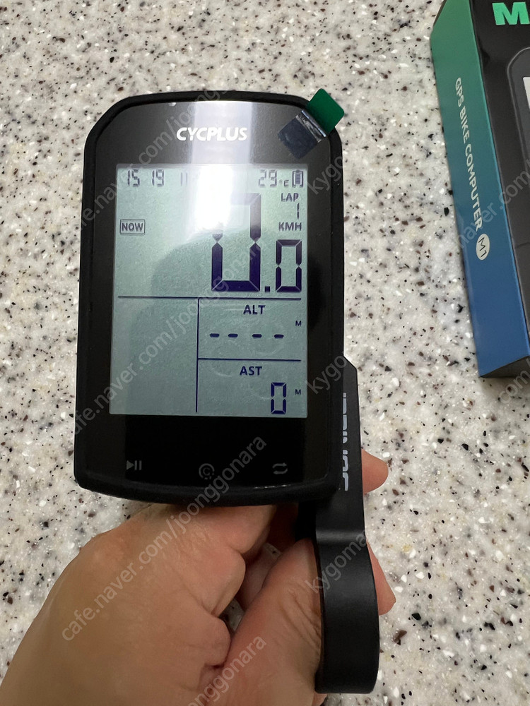 GPS 자전거 대화면 속도계 C타입 충전식 거치대 서비스--5