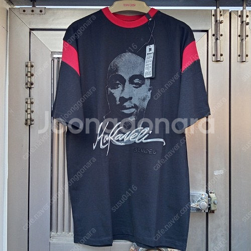 빅사이즈 마카벨리 투팍 반팔티셔츠 새상품5장 일괄판매 5만원--3