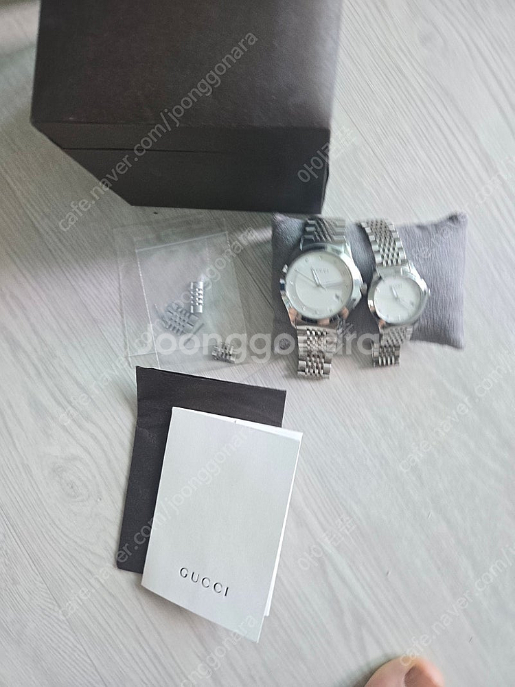 구찌 커플 시계 다이아몬드--1