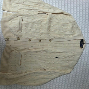 폴로 랄프로렌 아이보리 꽈배기 가디건 L 판매