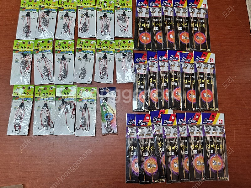 민물뜰체, 찌케이스, 편납홀더, 잉어바늘, 살림망등 불용품--4