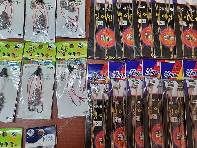 민물뜰체, 찌케이스, 편납홀더, 잉어바늘, 살림망등 불용품--5