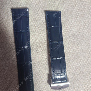 20mm 네이비 가죽 밴드 스트랩 태그호이어 호환 디버클