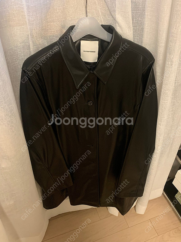 [새상품] 르917 비건레더하프코트 VEGAN LEAT...--3