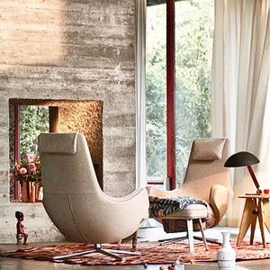 비트라 레포스 라운지 체어 & 오토만 세트 Vitra repos lounge chair