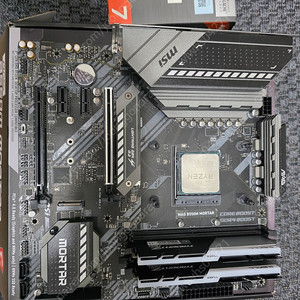 5800x3d, msi b550m 박격포, 16*2 32GB 3600 g.skill ram 반본체 판매합니다