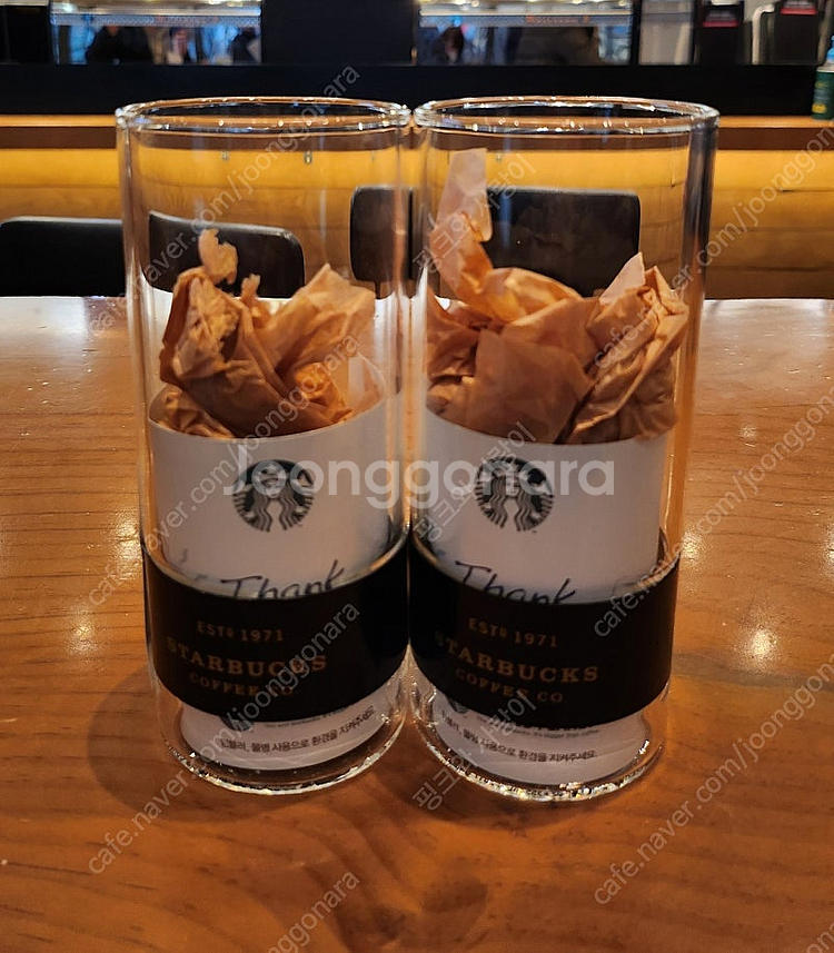 스타벅스 블랙 헤리티지 싱글월 글라스 미사용 새상품 팝니다--2