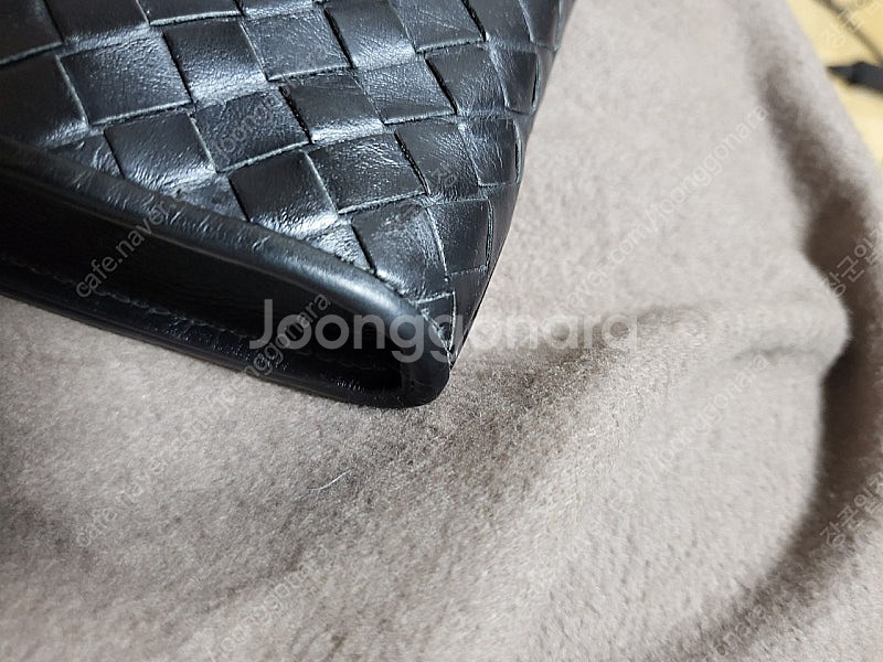 보테가 베네타 인트레치아토 클러치 블랙L--6