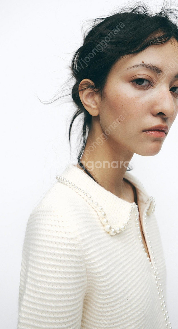 [새상품]ZARA 자라 진주 펄 니트 재킷& 니트셋업--2