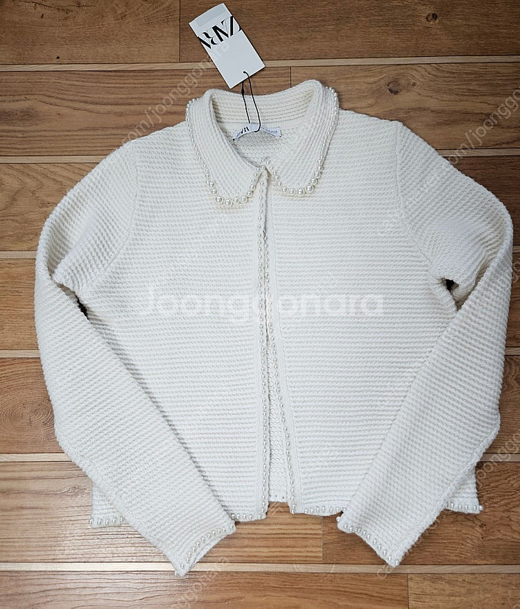 [새상품]ZARA 자라 진주 펄 니트 재킷& 니트셋업--4
