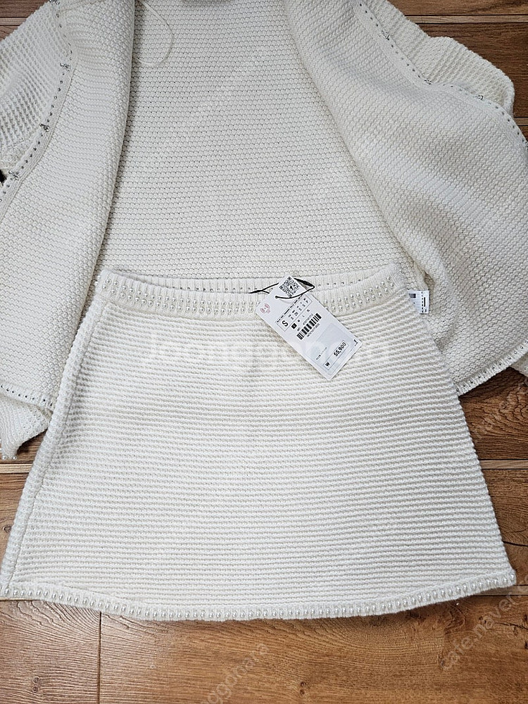 [새상품]ZARA 자라 진주 펄 니트 재킷& 니트셋업--6