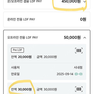 롯데면세점 LDF PAY 판매