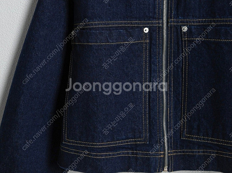 인보라 착용 아틀리에나인 스티치 데님 자켓--8