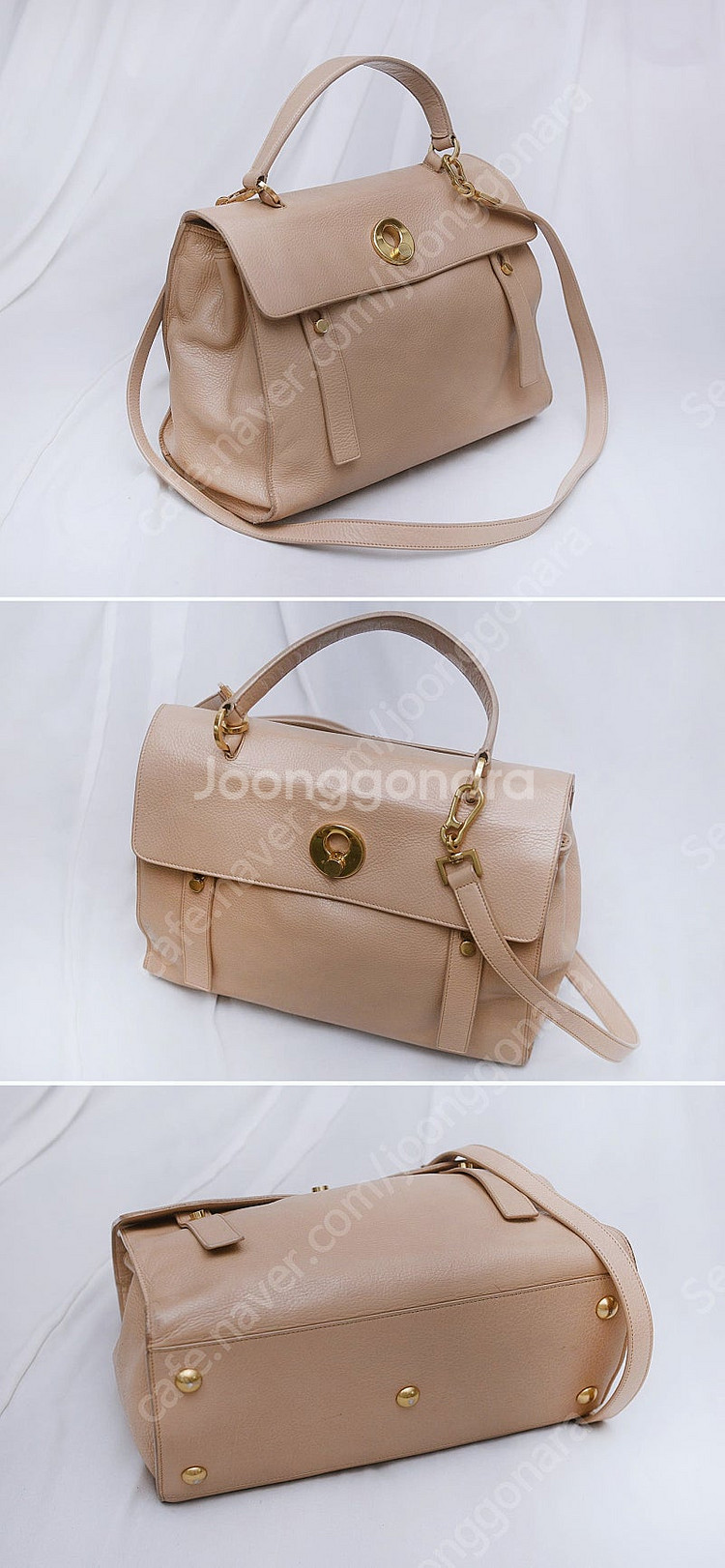생로랑 (YSL) 삭 뮤즈 투 핑크베이지 2웨이 (토트...--4