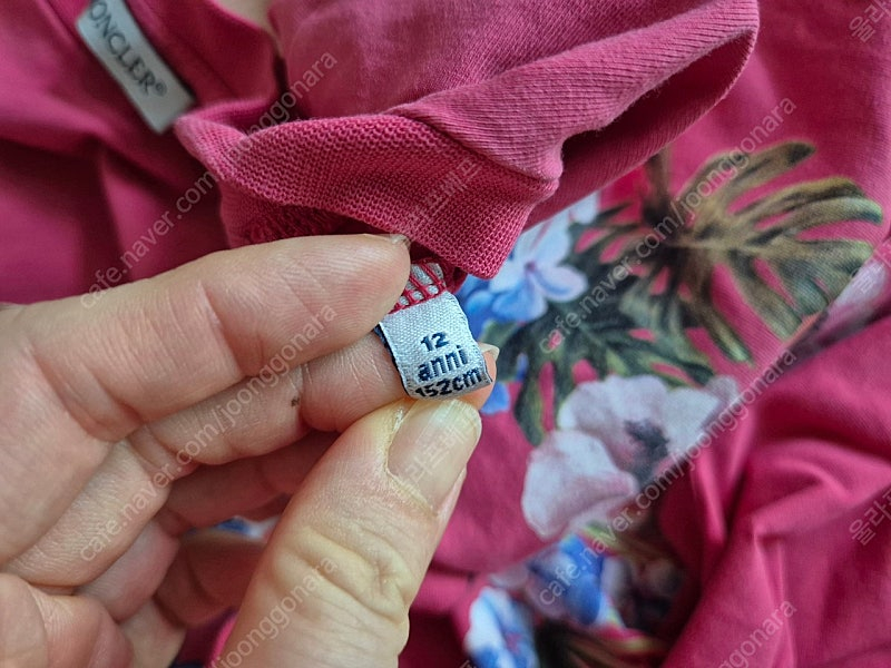 몽클레어 키즈 여아 반팔티 (정품) 사이즈 12 이미지