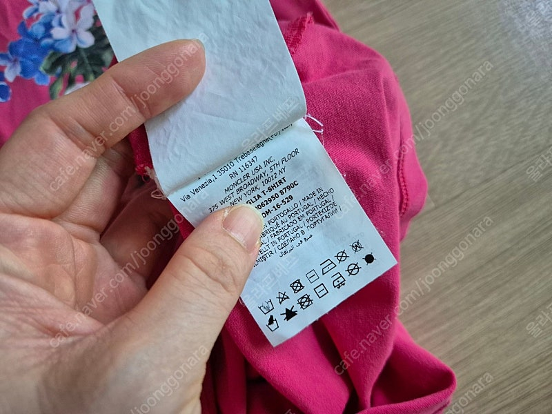 몽클레어 키즈 여아 반팔티 (정품) 사이즈 12 이미지