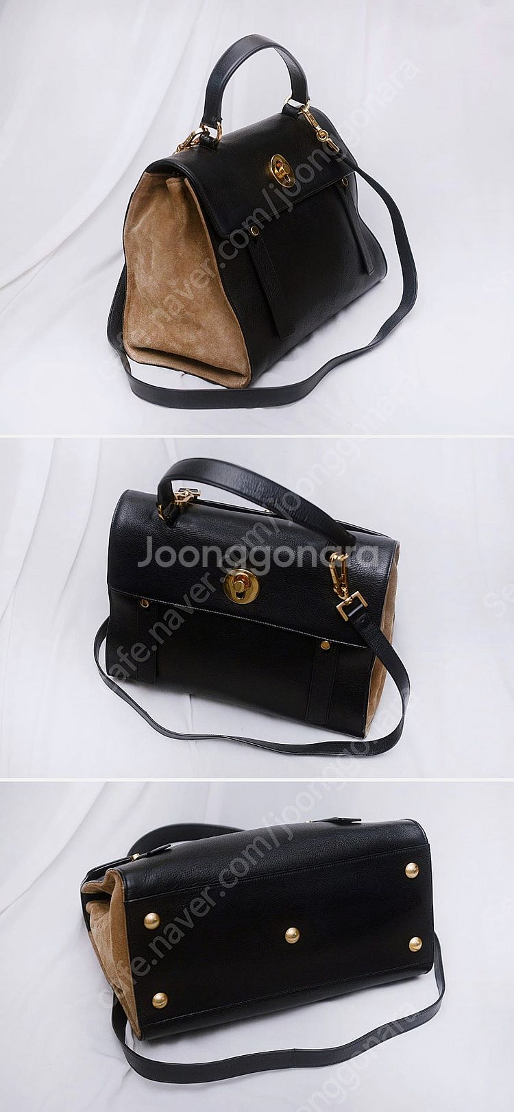 생로랑 (YSL) 삭 뮤즈 투 블랙브라운 2웨이 (토트...--4