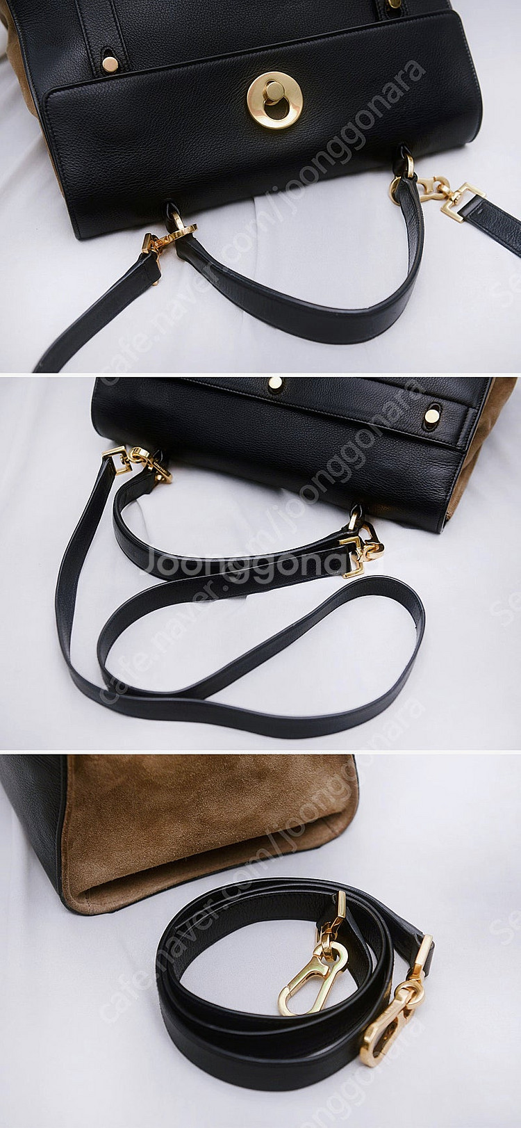 생로랑 (YSL) 삭 뮤즈 투 블랙브라운 2웨이 (토트...--5