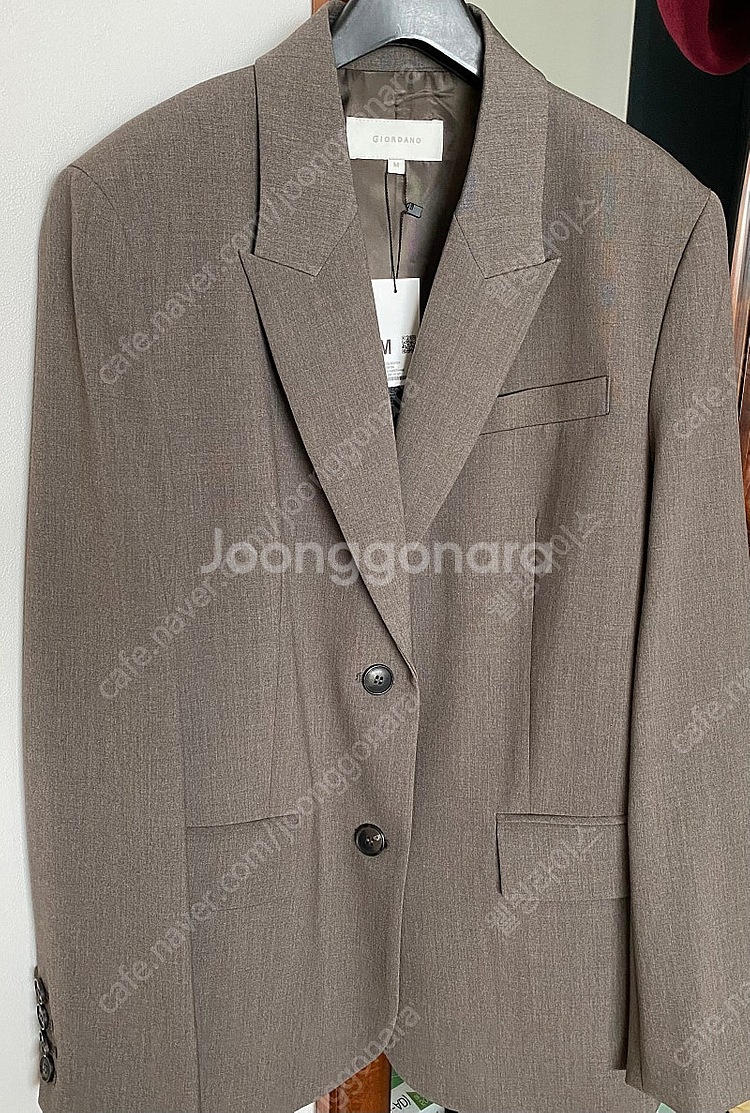 [새제품] 지오다노 자켓 장희령 TR블레이저 M, 올리브 브라운 (택부착 372901)--1