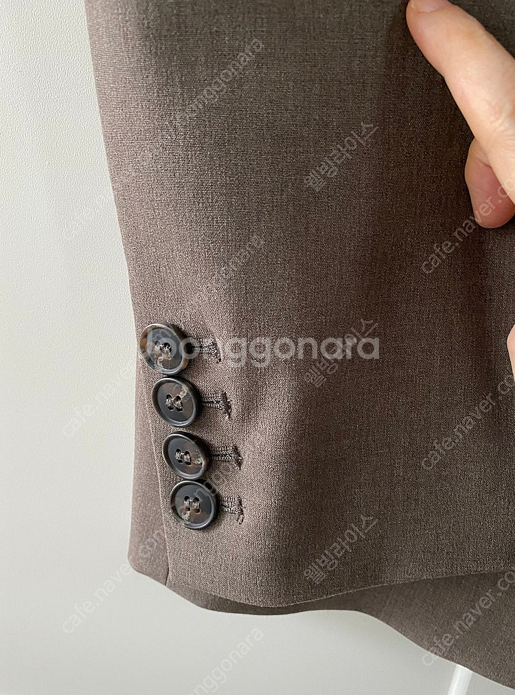 [새제품] 지오다노 자켓 장희령 TR블레이저 M, 올리브 브라운 (택부착 372901)--5