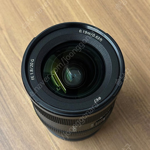 소니 FE 20mm F1.8 G 팝니다