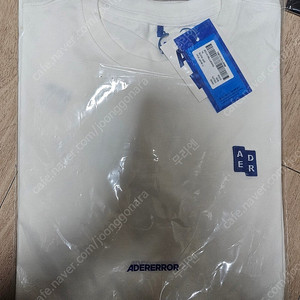 아더에러 시그니피컨트 TRS 티셔츠 오프 화이트 블랙 01 새상품 XL L