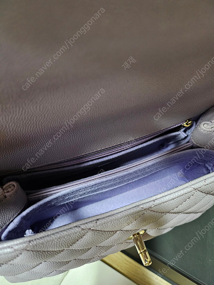 샤넬 코코핸들 미듐 라벤더 시즌색상 판매--2