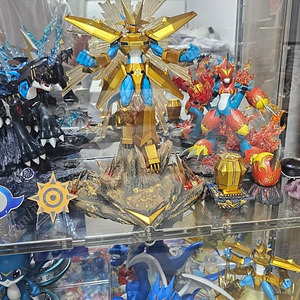 Fxw 화염드라몬 번개드라몬 매그너몬 브이몬 캡슐진화 레진피규어 디지몬