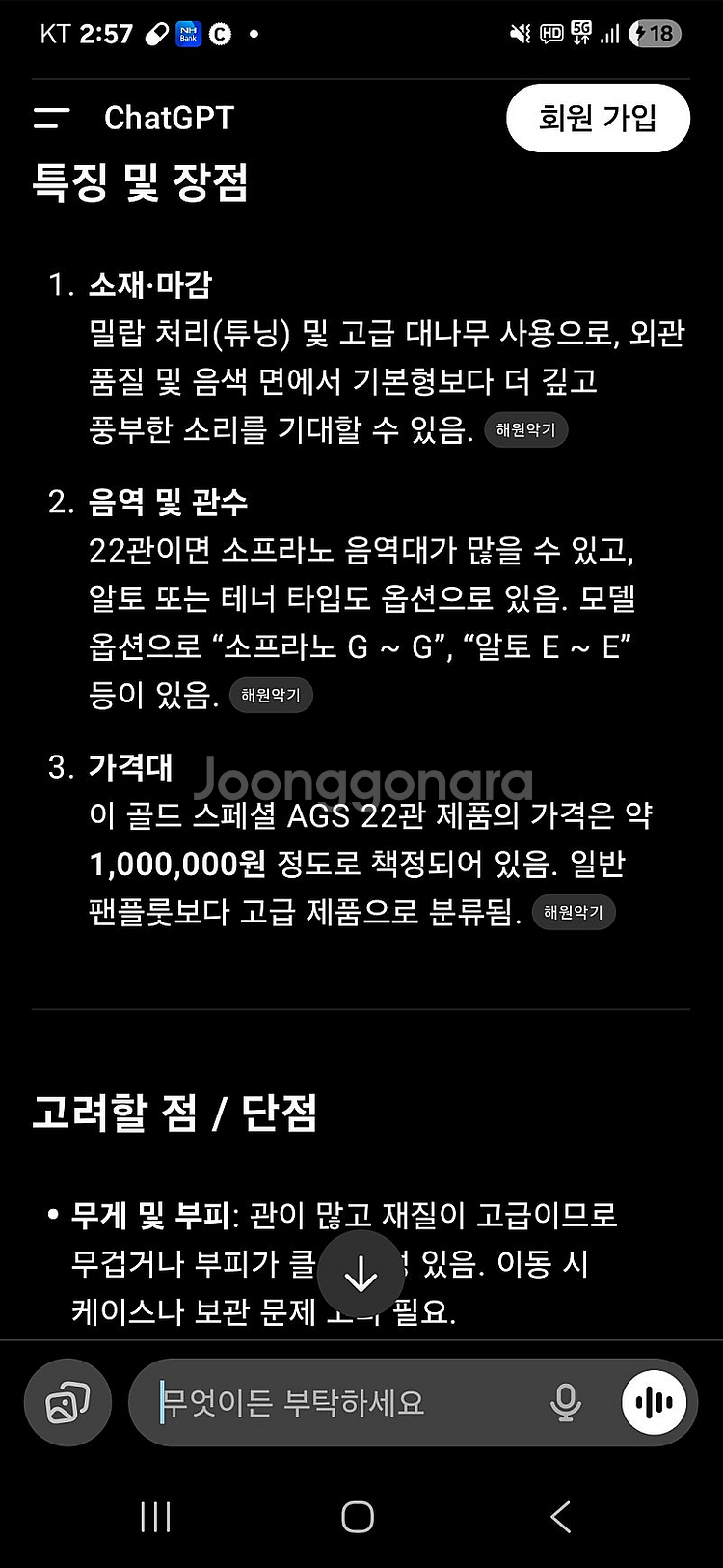 아도니스 팬플룻 AGS-22중급용--4