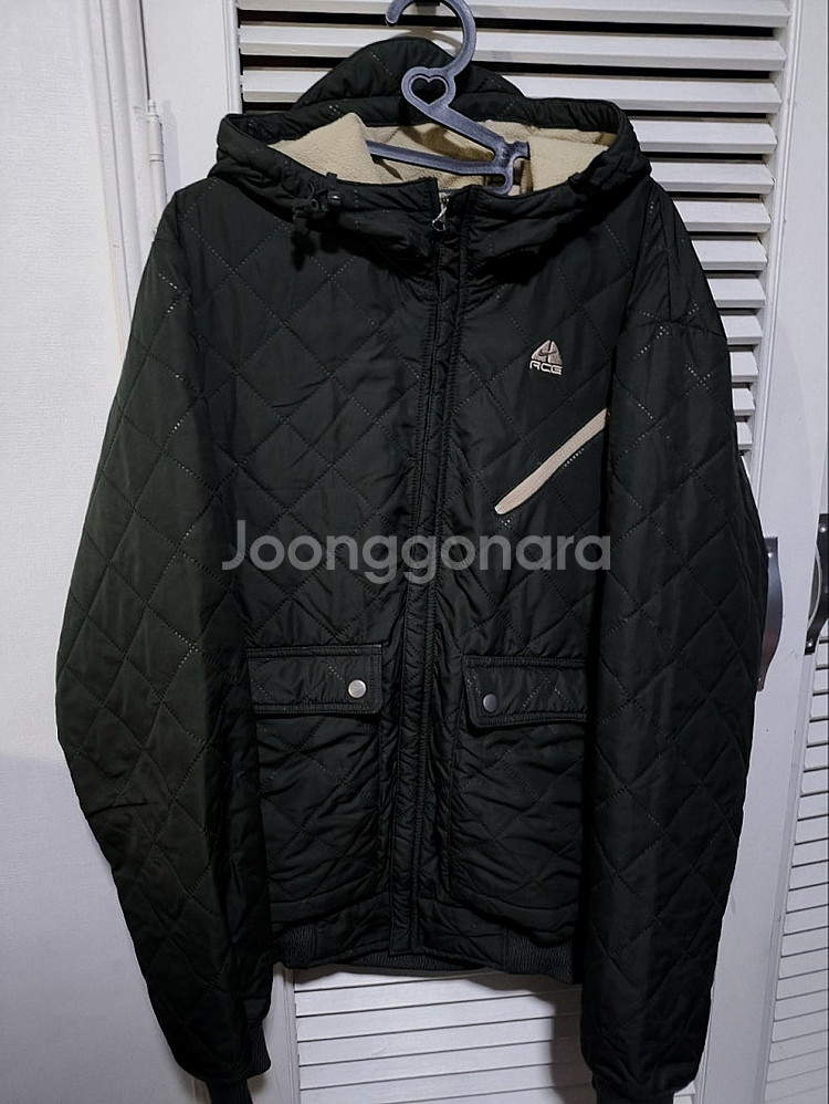 100 나이키 ACG 딥그린 퀼팅후드 유틸리티--0