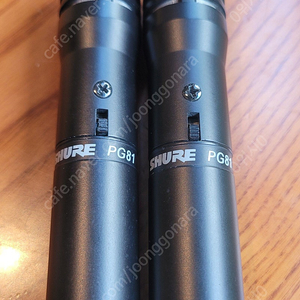 (급매! SSS급) 슈어 Shure PG81 마이크 2개 엄청 싼가격에 판매합니다.