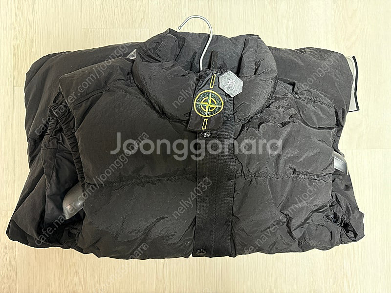 스톤 아일랜드 24FW 나일론 매탈 패딩 조끼 블랙 (...--0