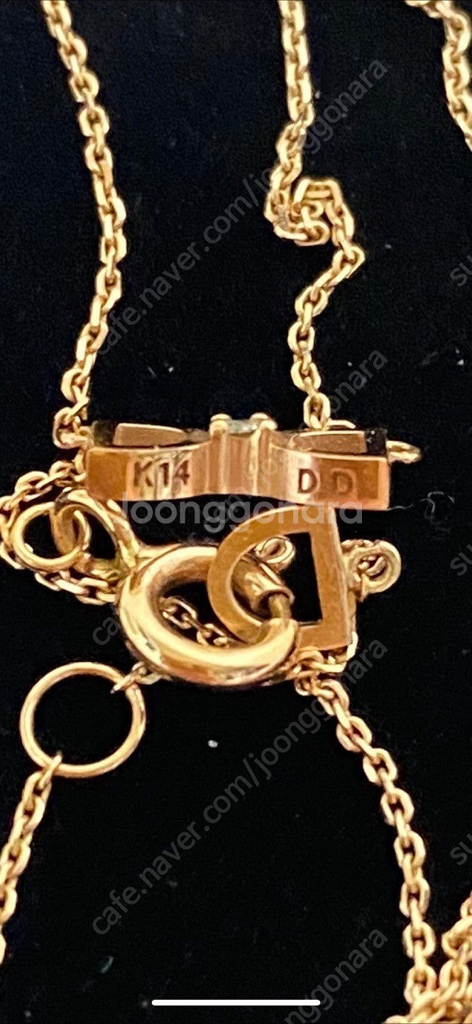 14k 디디에두보 미스두 목걸이--1