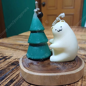 곰돌이 크리스마스 트리 캔들